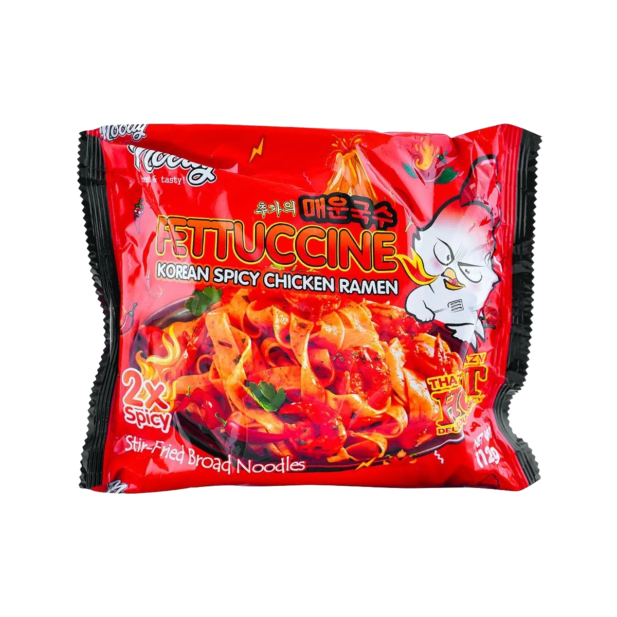 Fettuccine Noody Korean Spicy Chicken Ramen 3X Spicy 112G