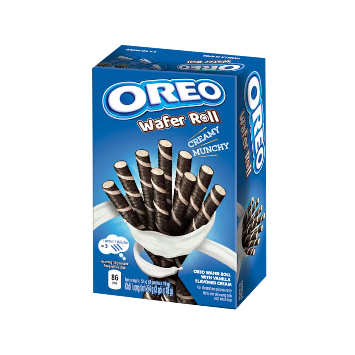 Oreo Wafer Roll With Vanilla 54G