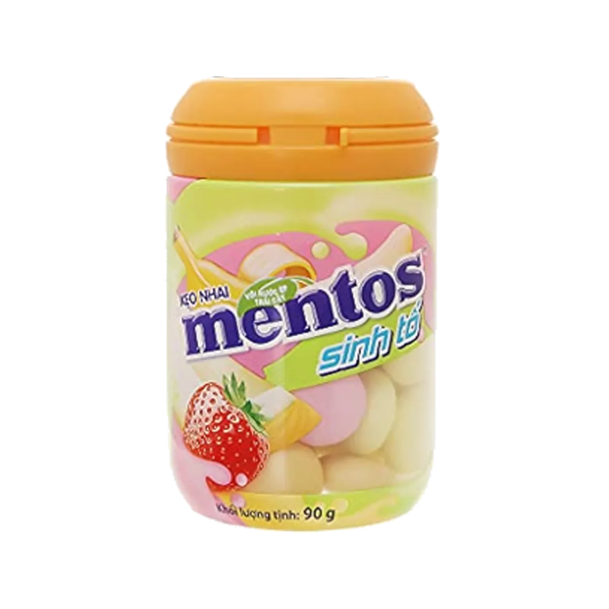 Mentos Gum Chewy Mixed Smoothies Bottle 90G