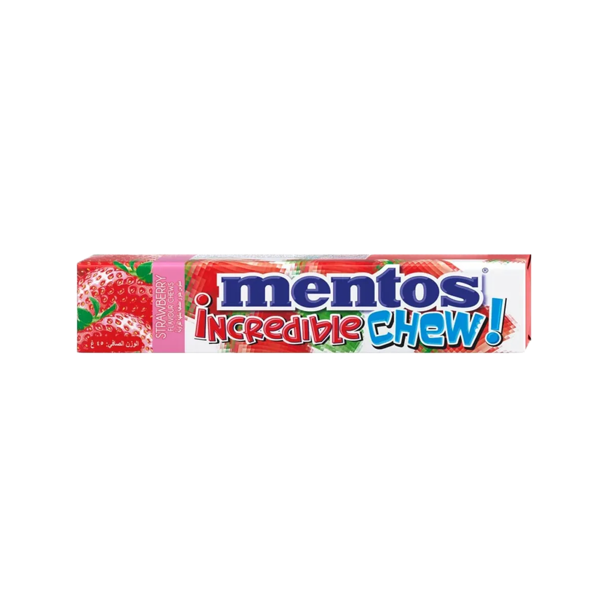 Mentos Incredible Chew Strawberry 45G