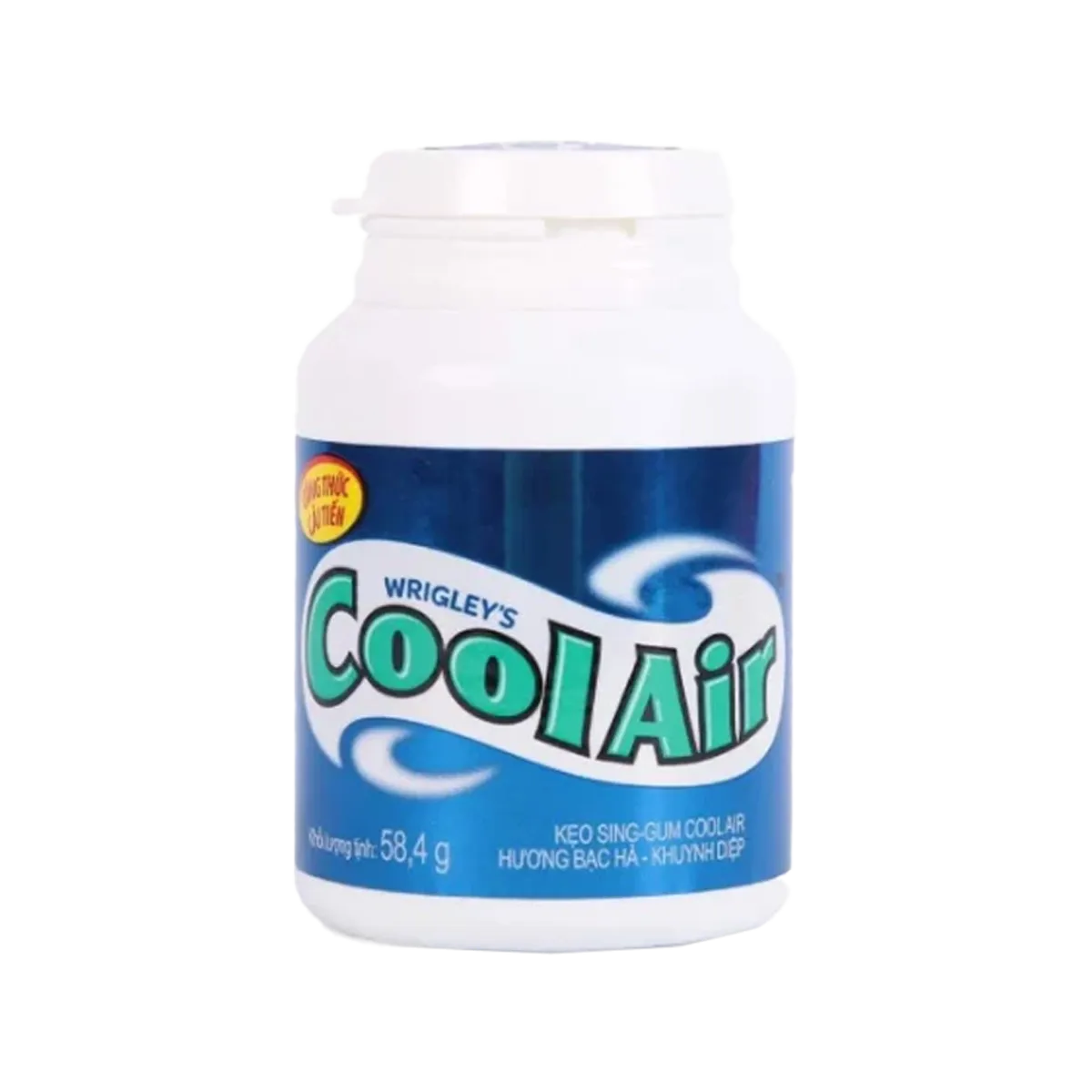 Wrigleys Cool Air Peppermint Mint Gum Jar 58.4G