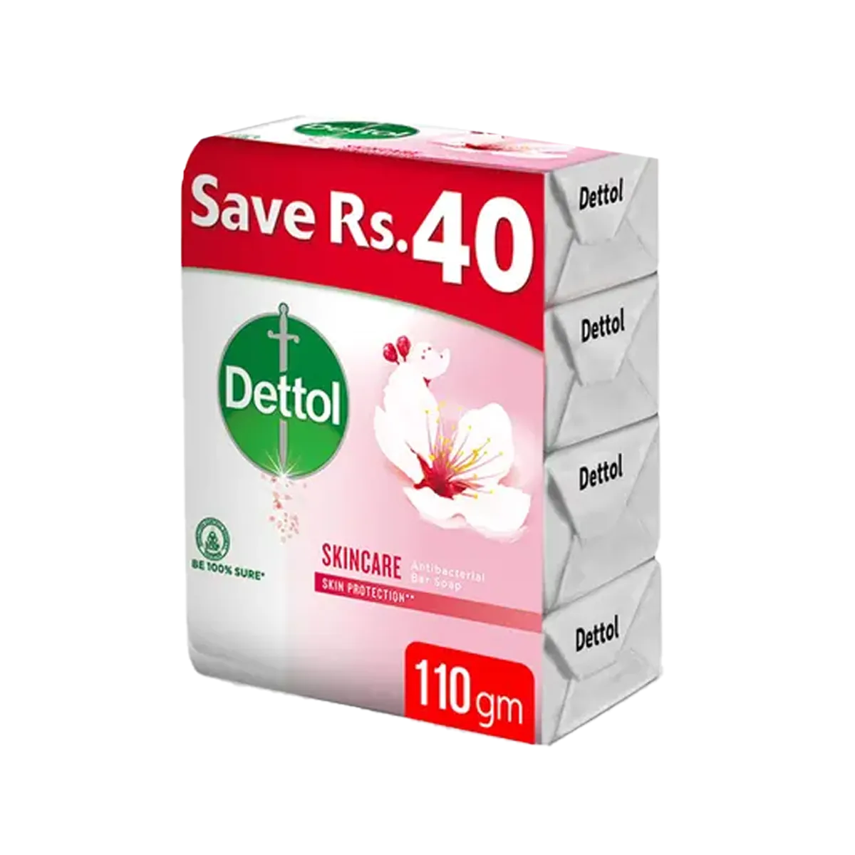 Reckitt Dettol Soap Soothe Pack Of 4 110G
