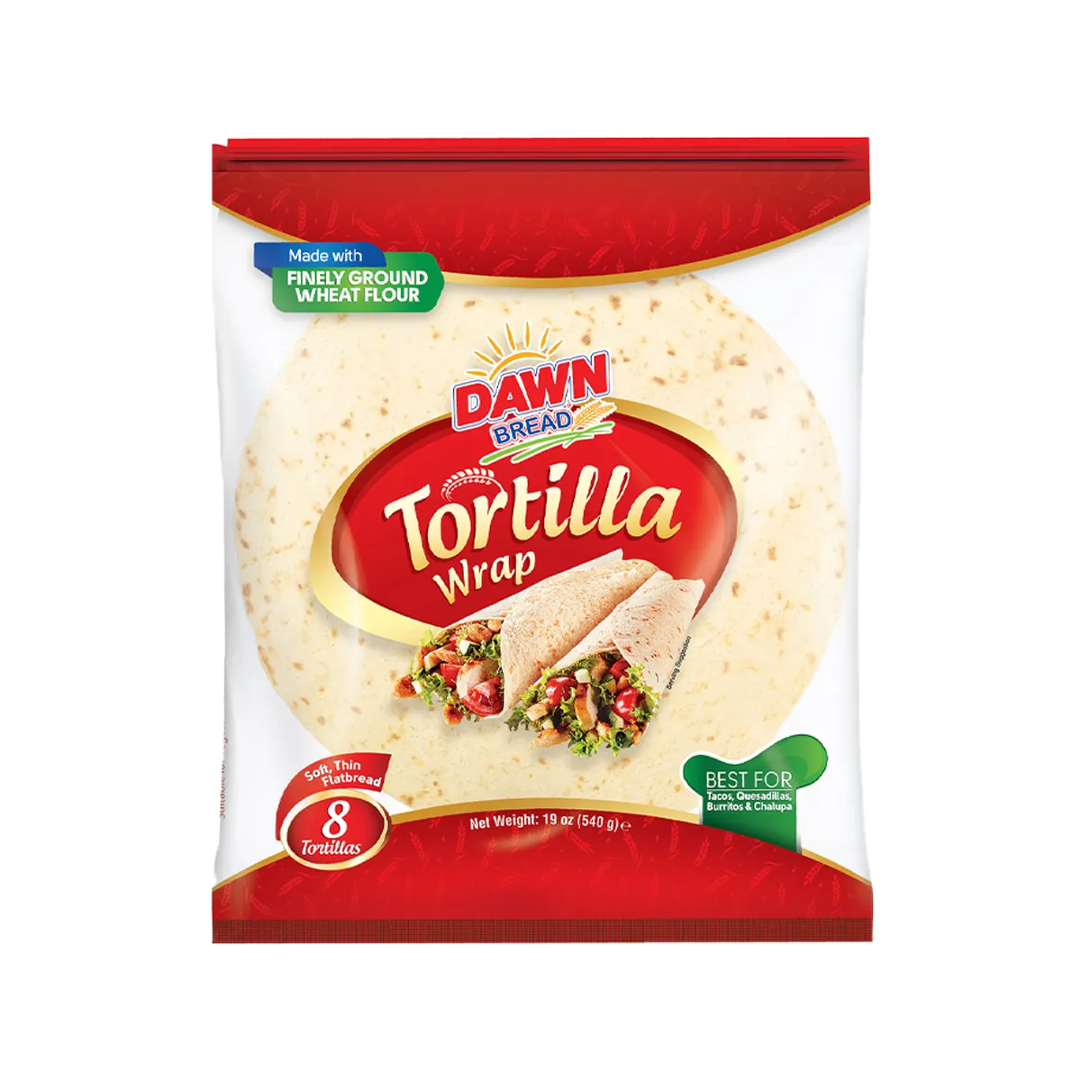 Dawn Tortilla Wrap Large (1X8)