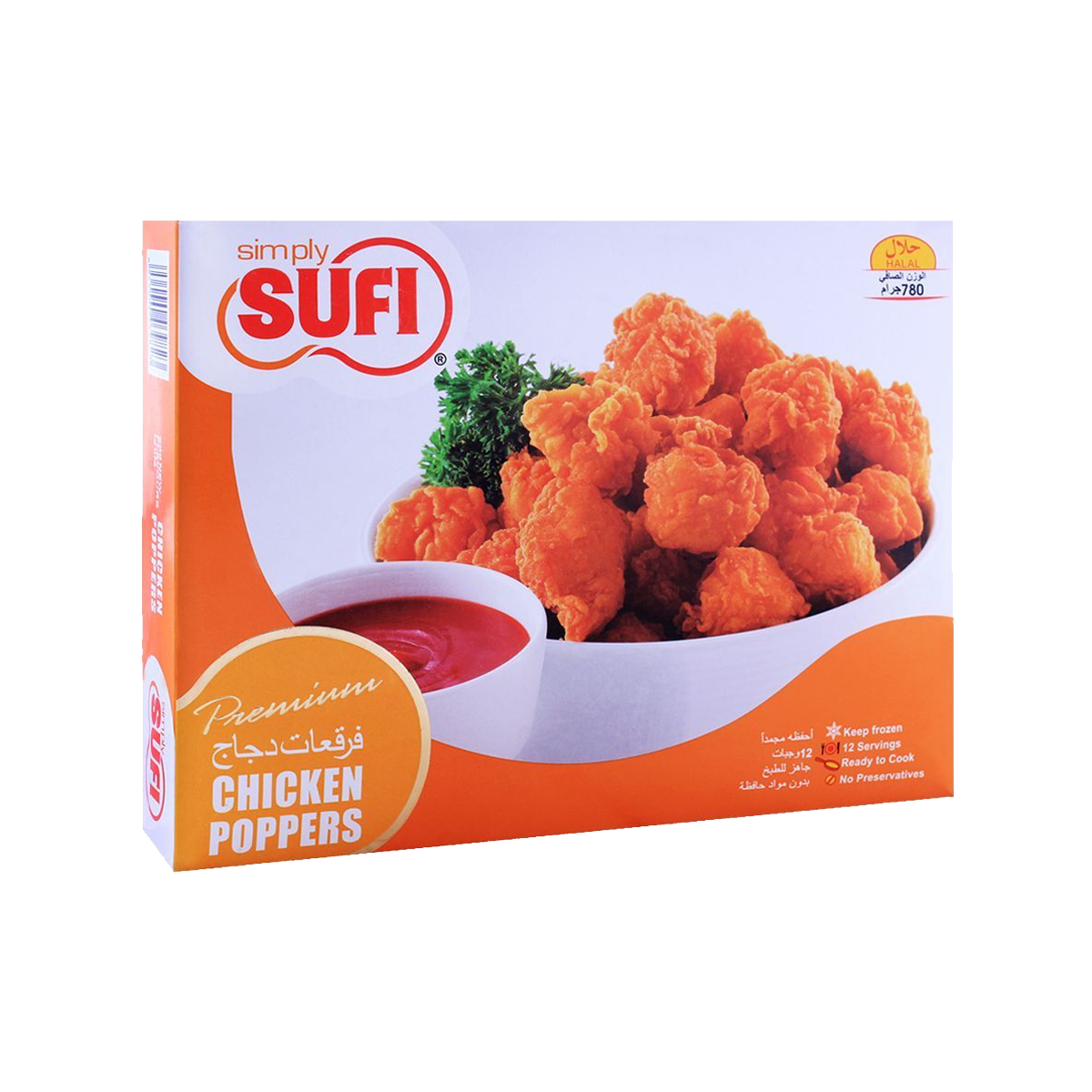 Suf Frozeni Chicken Poppers 780g