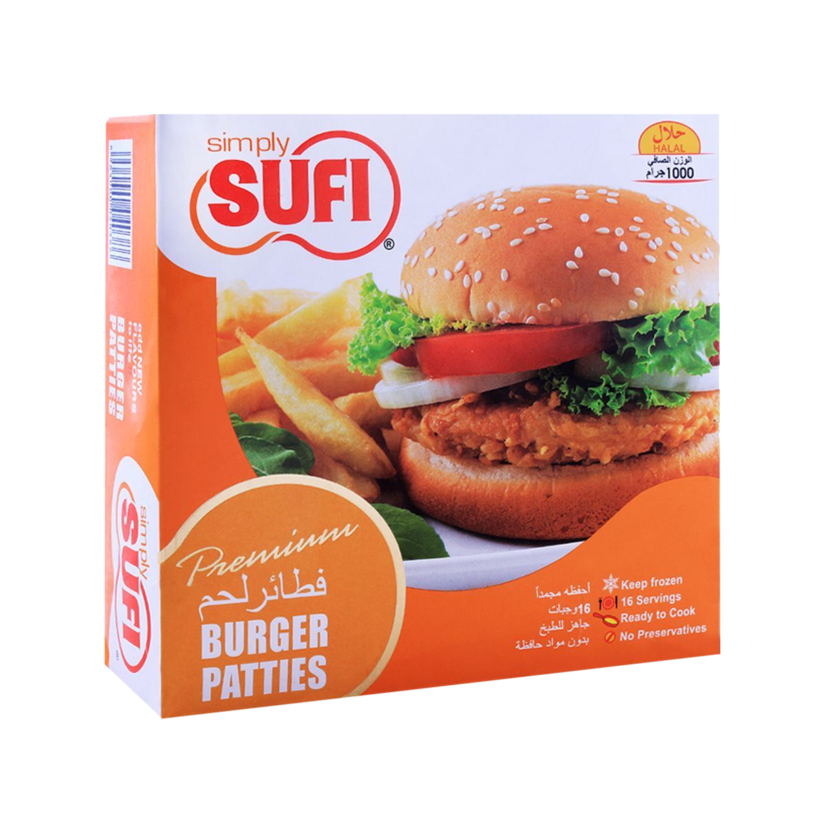 Sufi Burger Patties 1000g