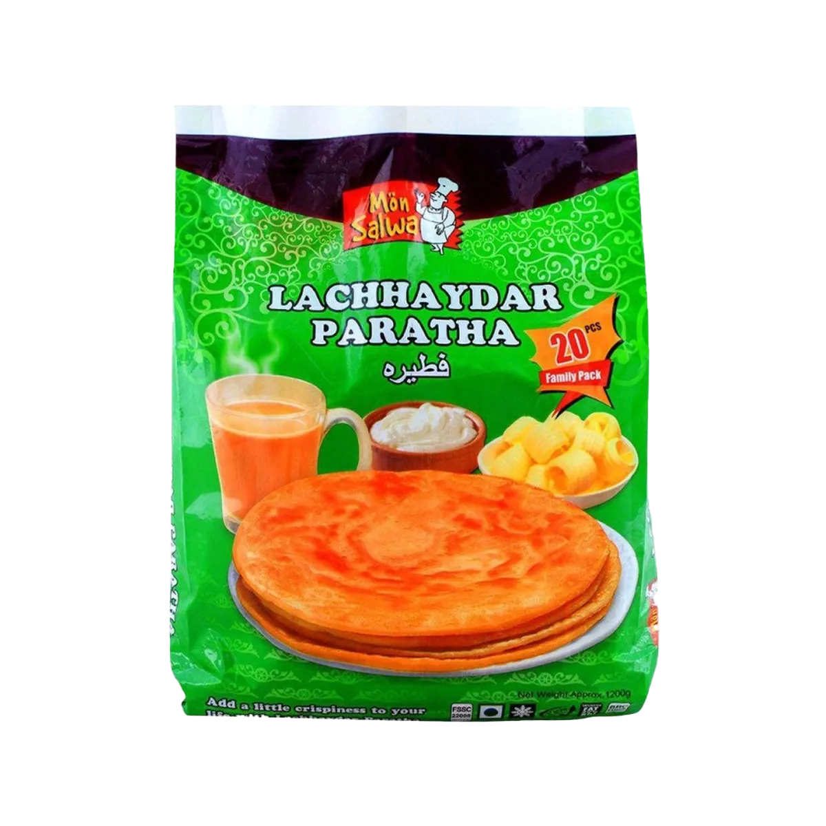 Mon Salwa Lachhaydar Pratha 20Pcs 1200Gm