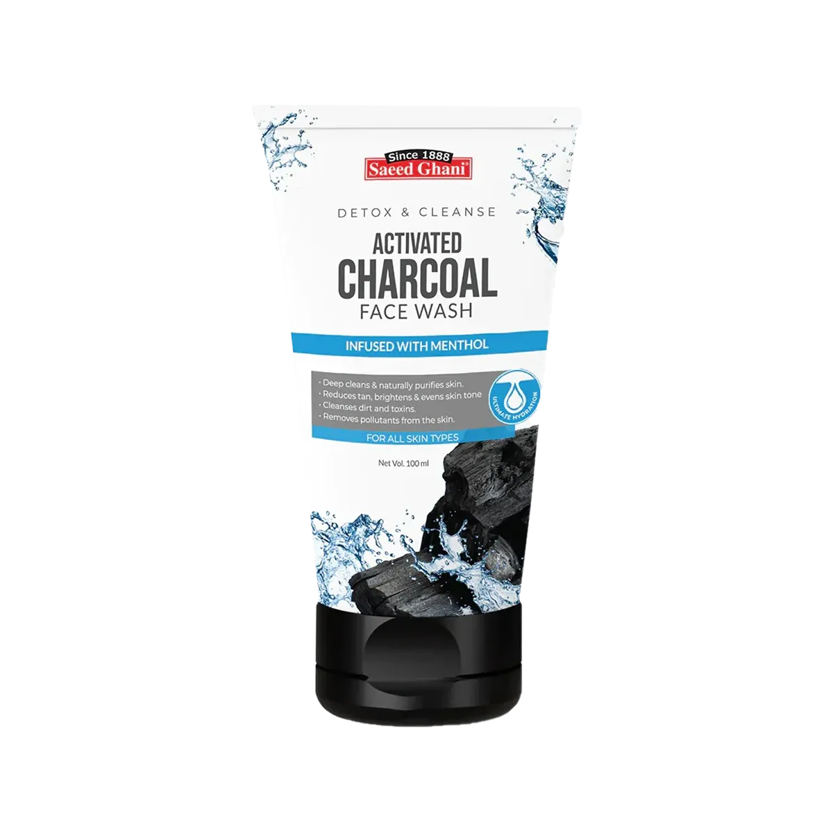 Saeed Ghani Activated Charcoal Face Wash 100Ml