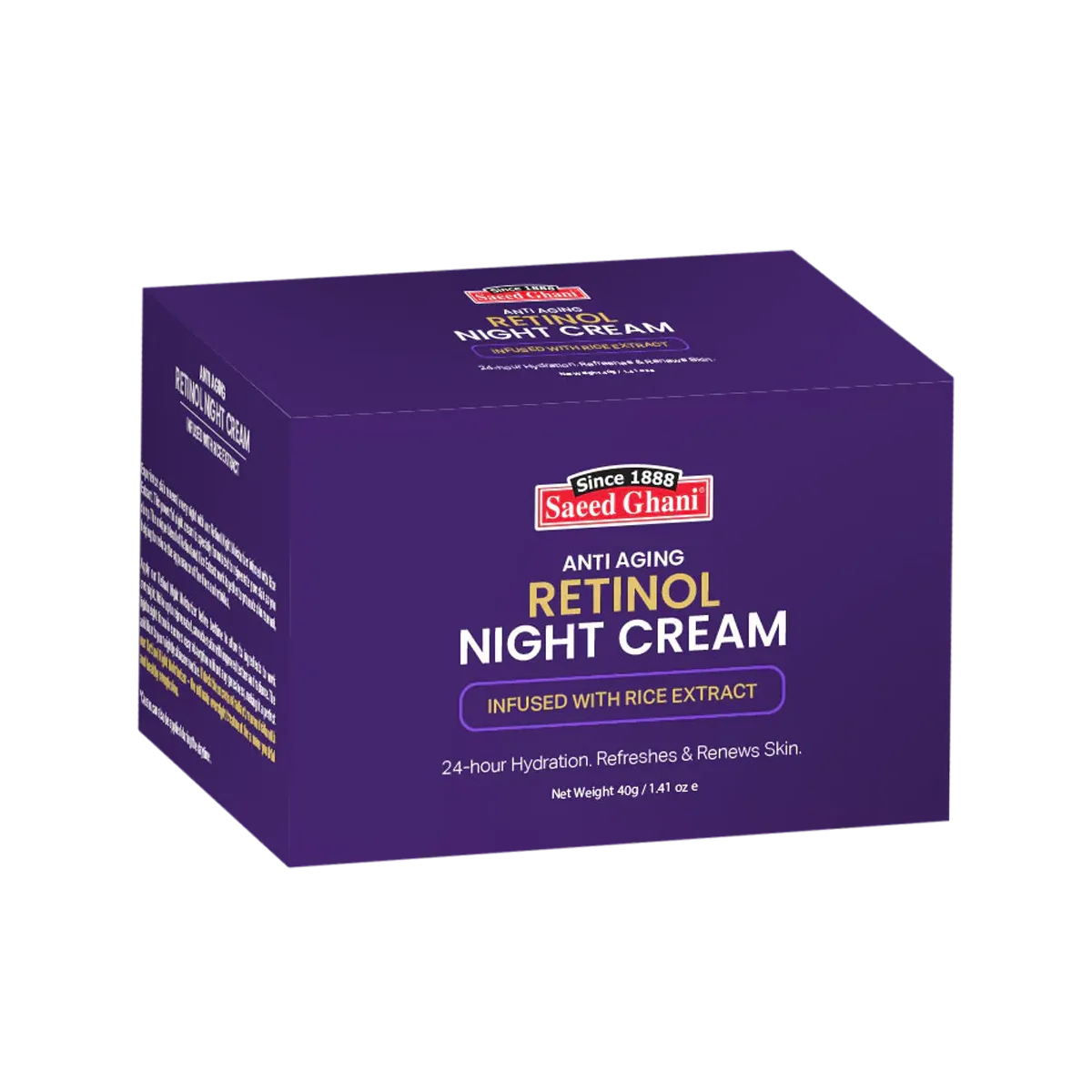 Saeed Ghani Anti Aging Retinol Night Cream 40G
