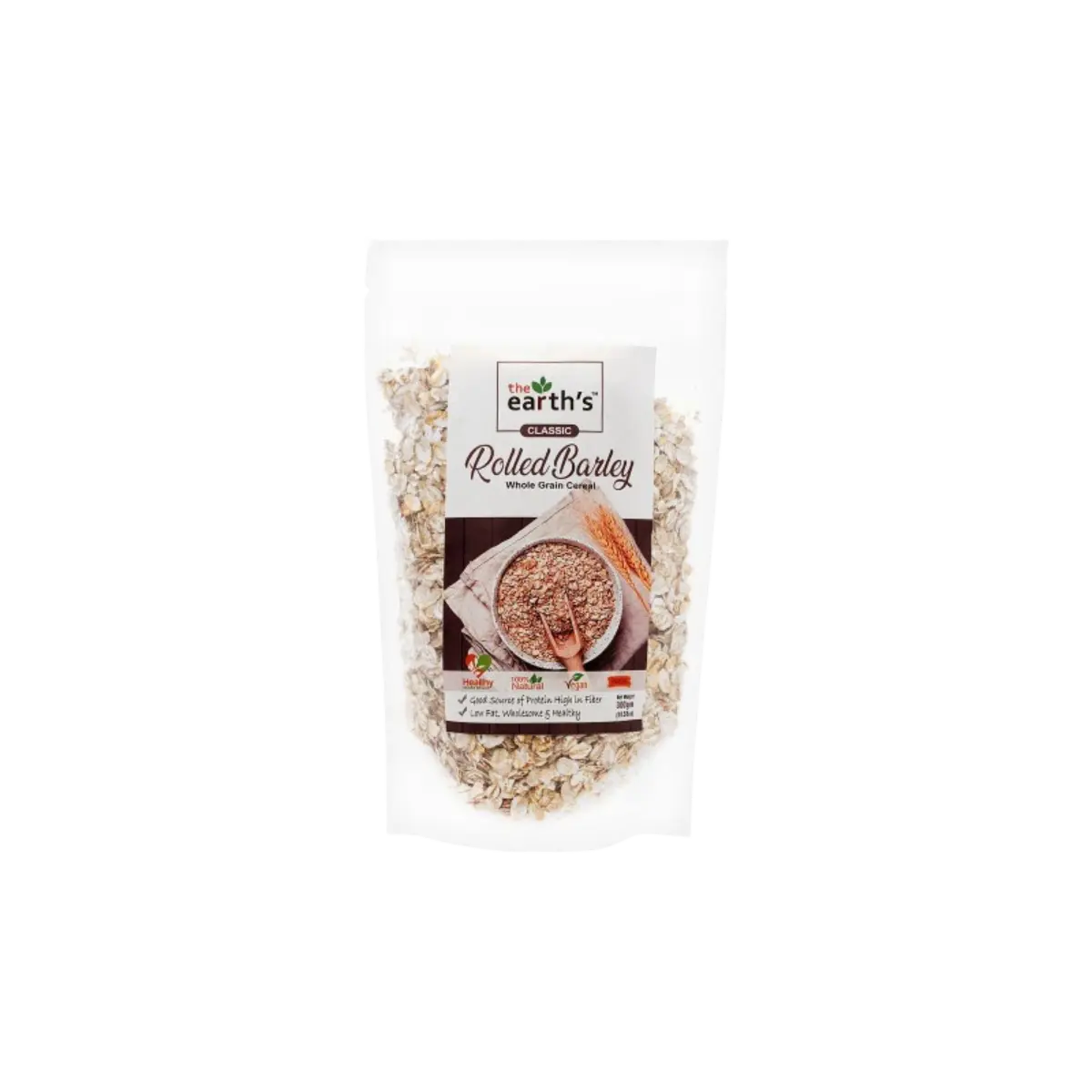 The Earths Classic Rolled Barley 300G