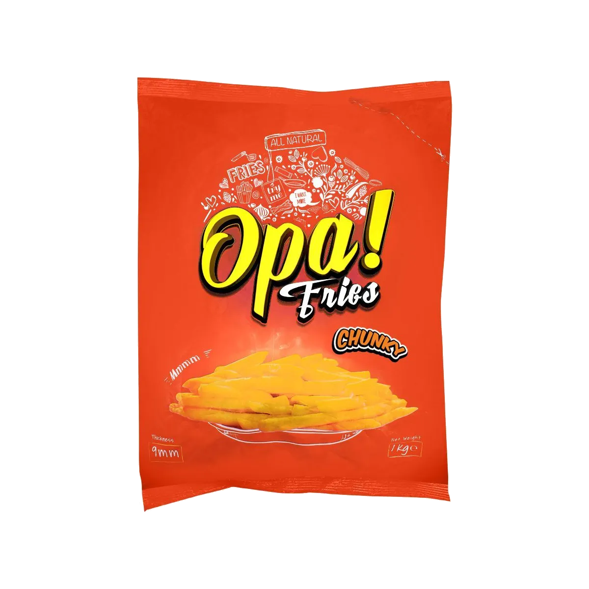 Opa Fries Chunky 900G