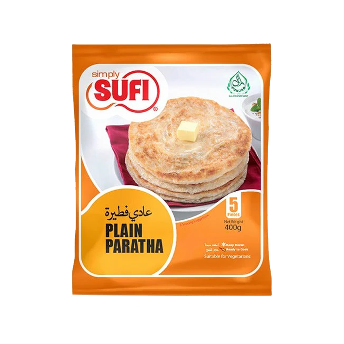 Sufi Plain Paratha 5Pcs 400g
