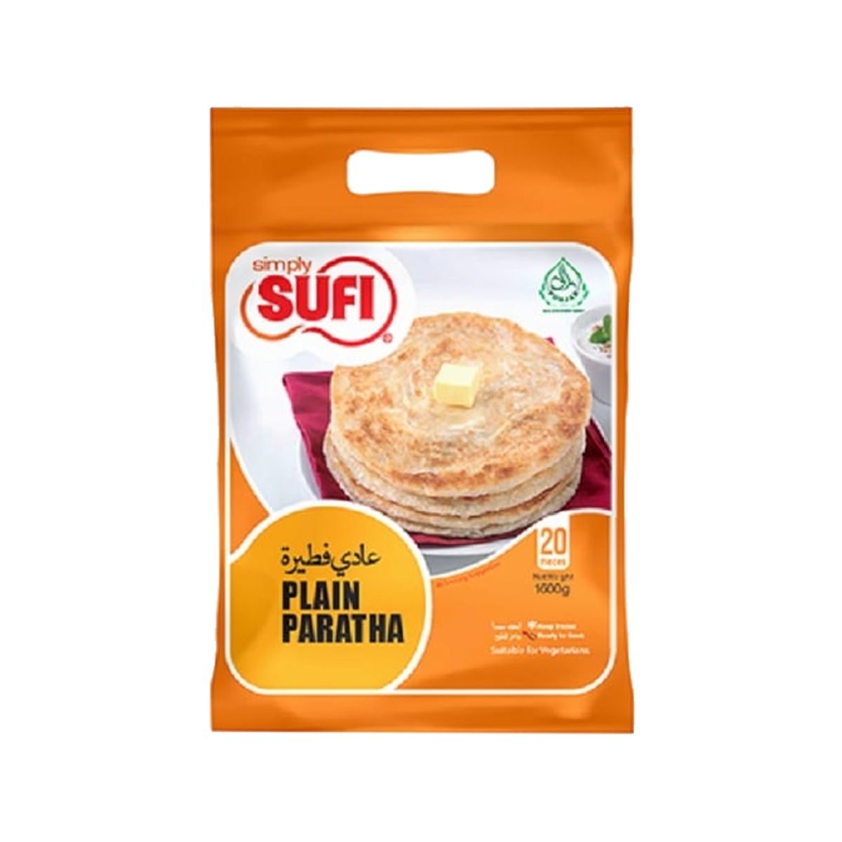 Sufi Plain Paratha 20Pcs 1.6kg