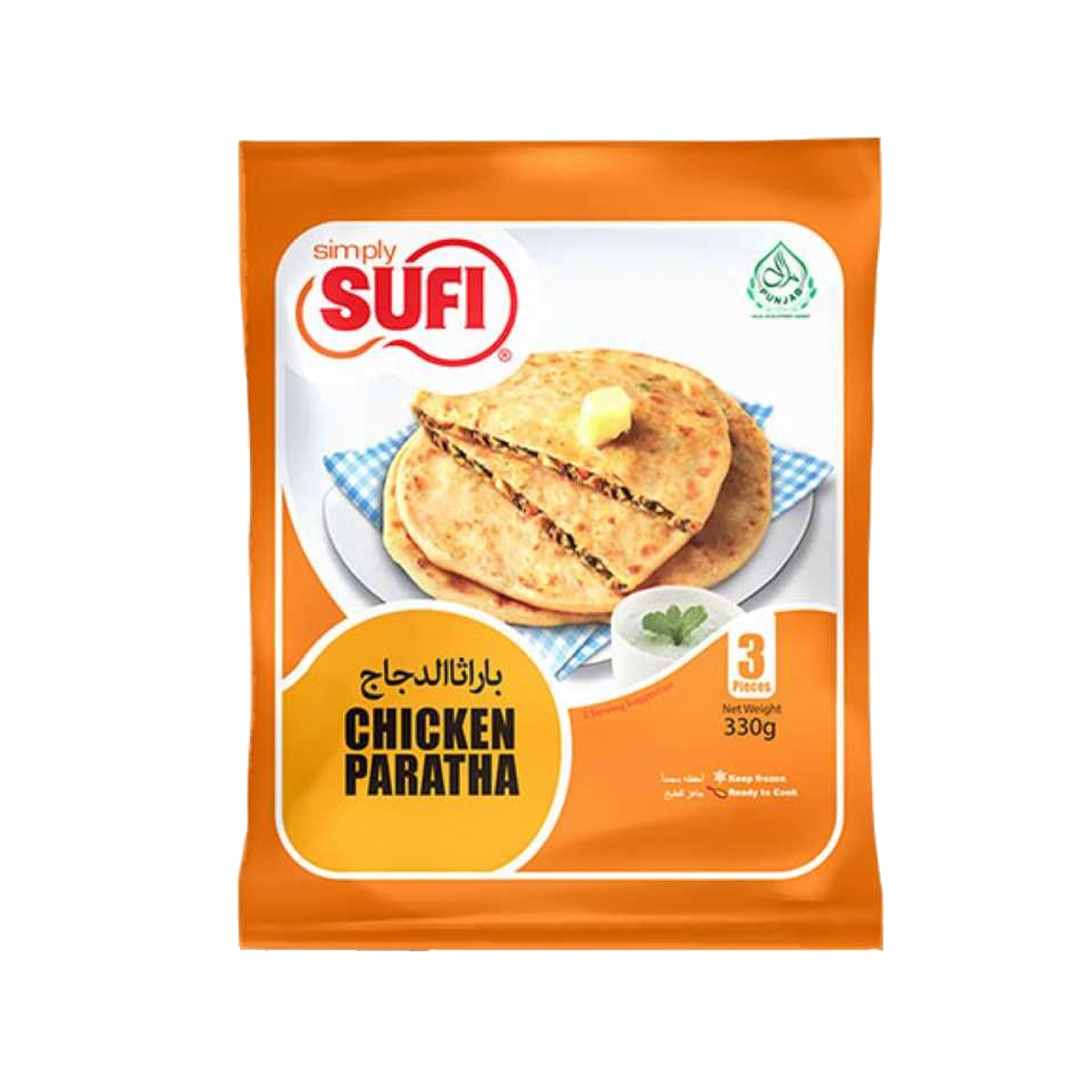 Sufi Chicken Paratha 3Pcs 330g