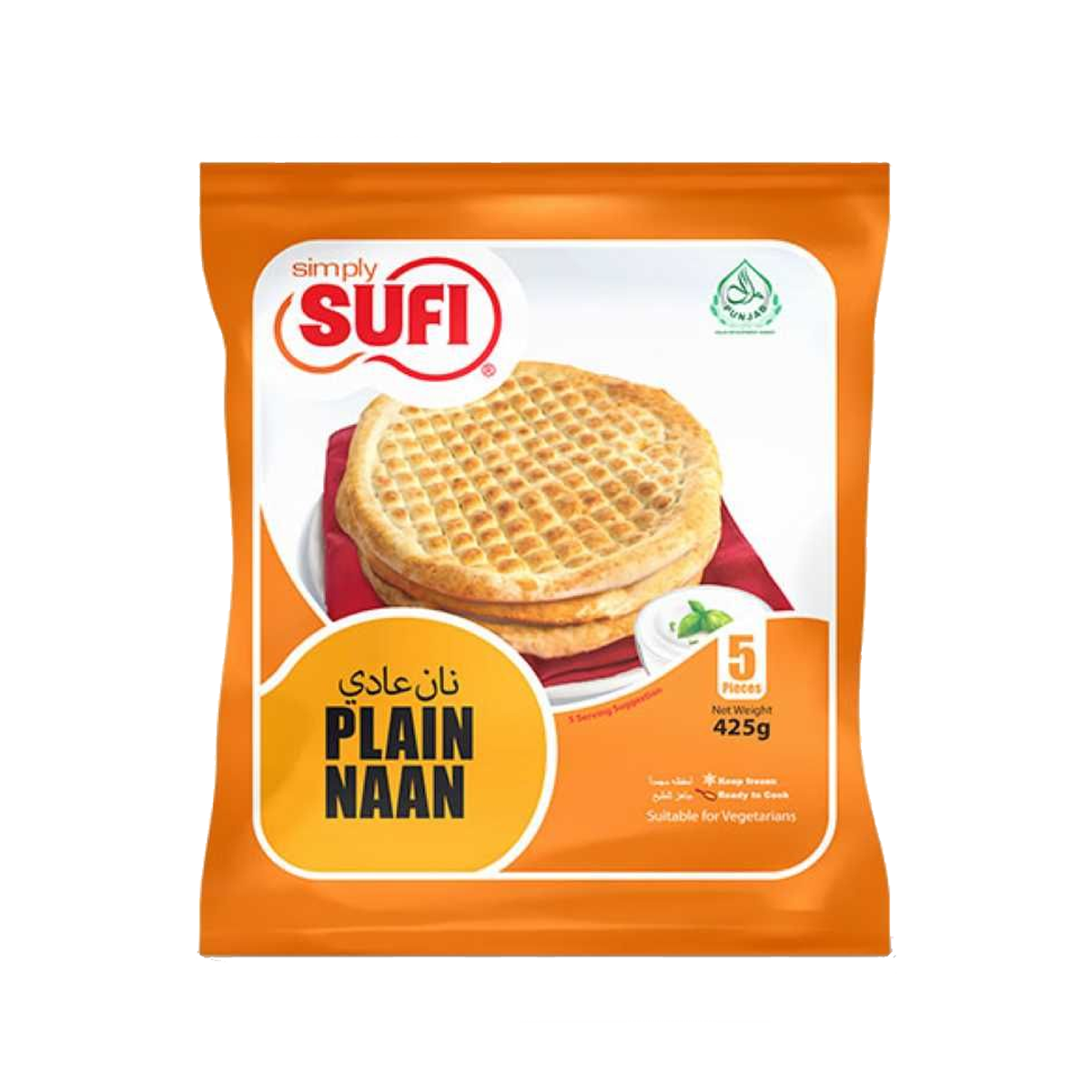 Sufi Plain Naan 5Pcs 425g