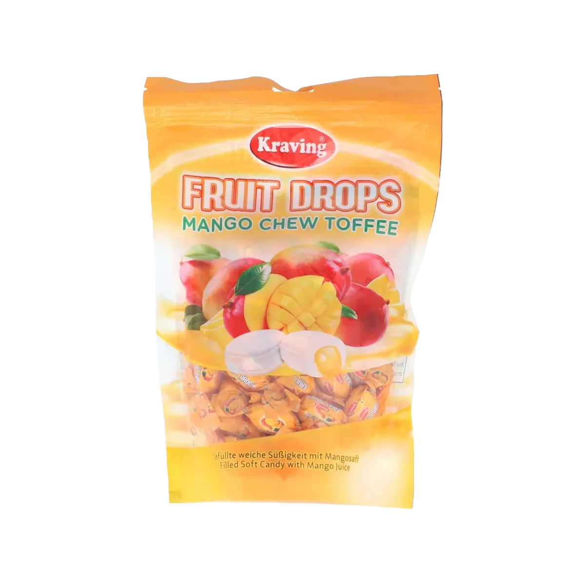 Kraving Fruit Drops Mango Chew Toffee 250Gm