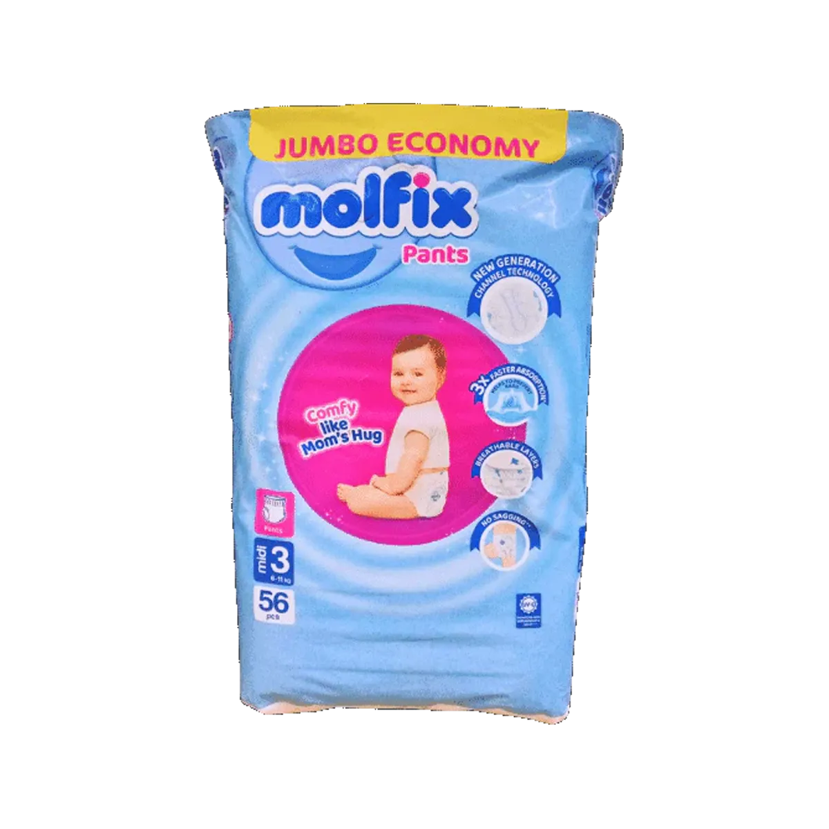 Molfix Daiper Midi Pants 56Pc