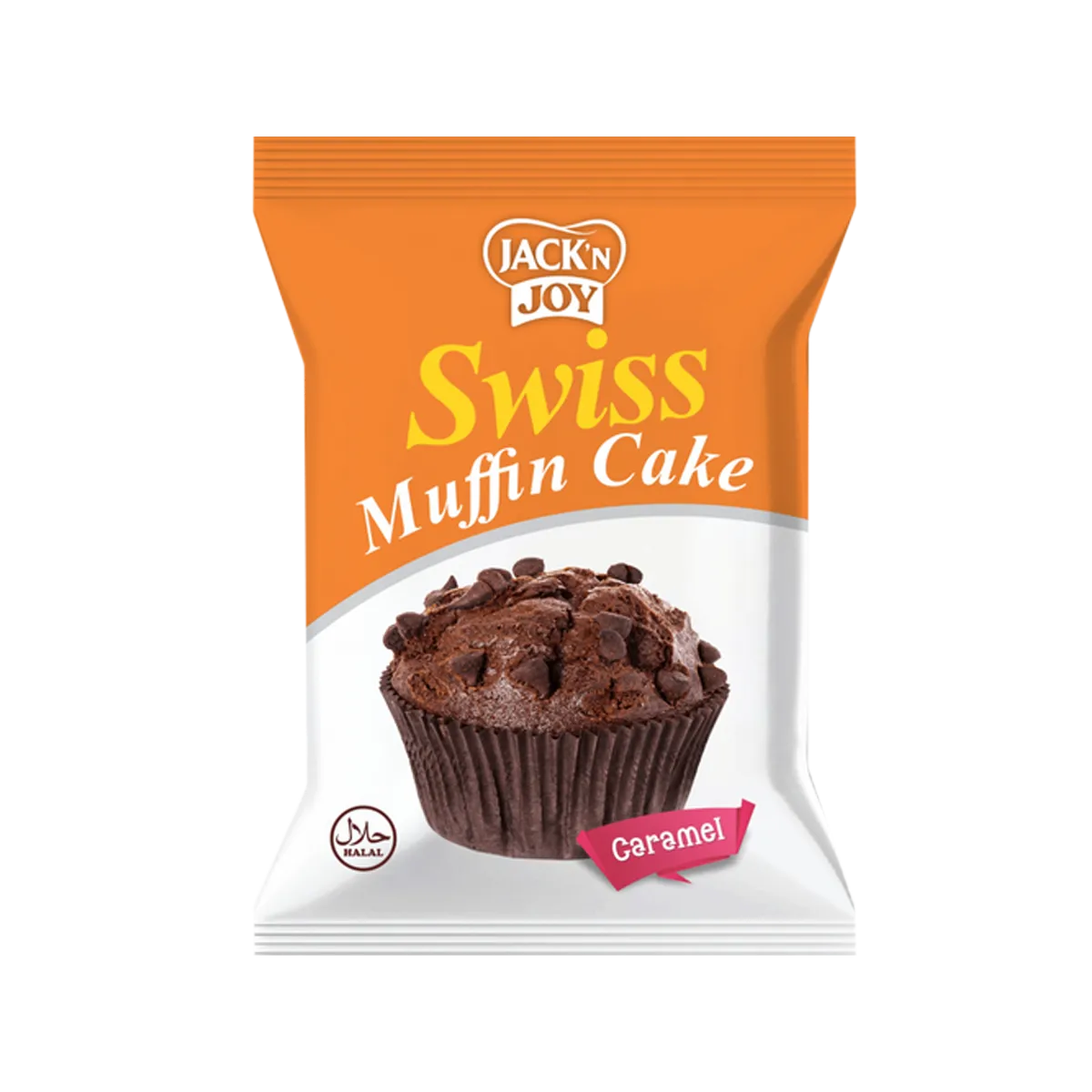 Jack N Joy Swiss Muffin Cake Choc Chip With Chocolate