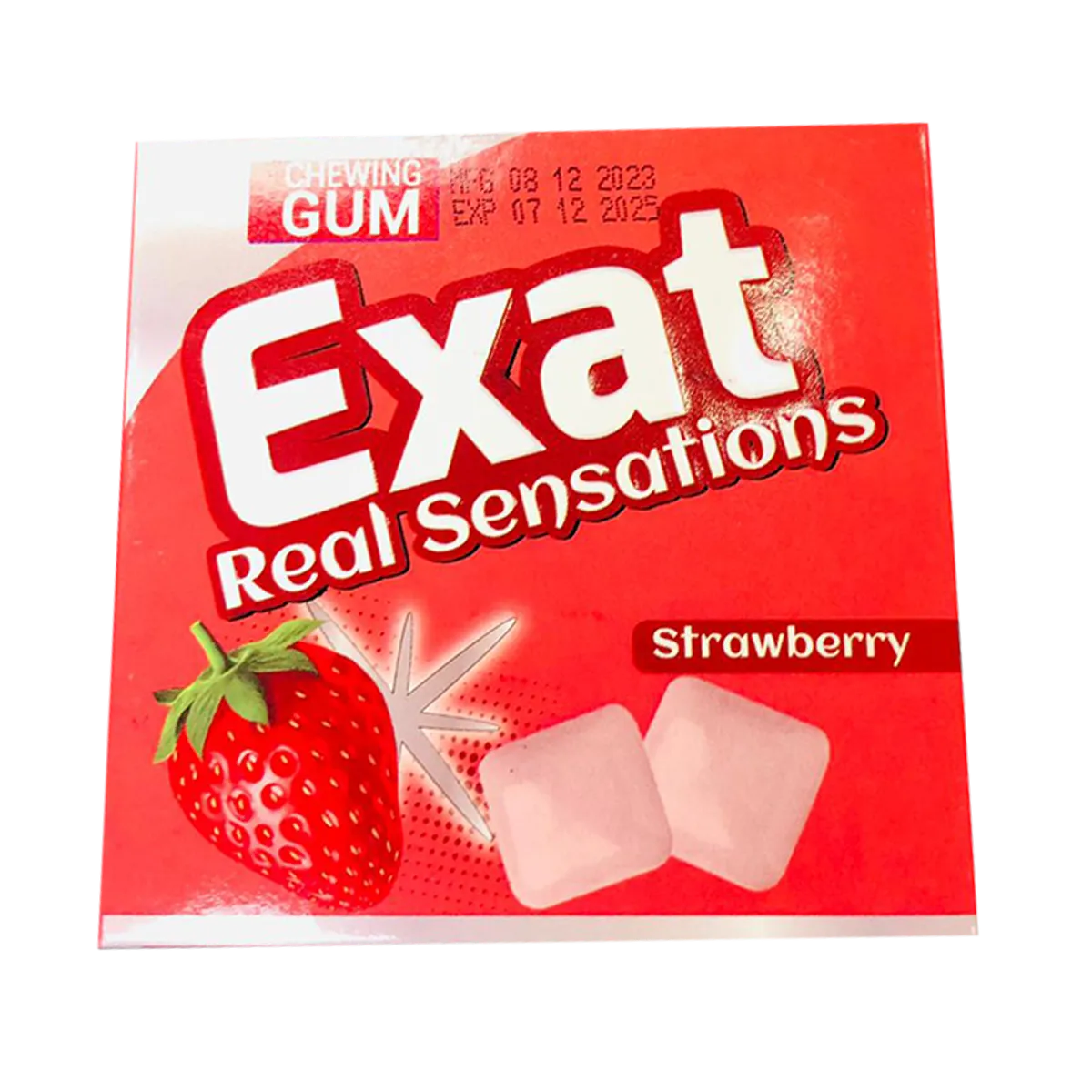 Chewing Gum Exat Real Sensations Strawberry 32G