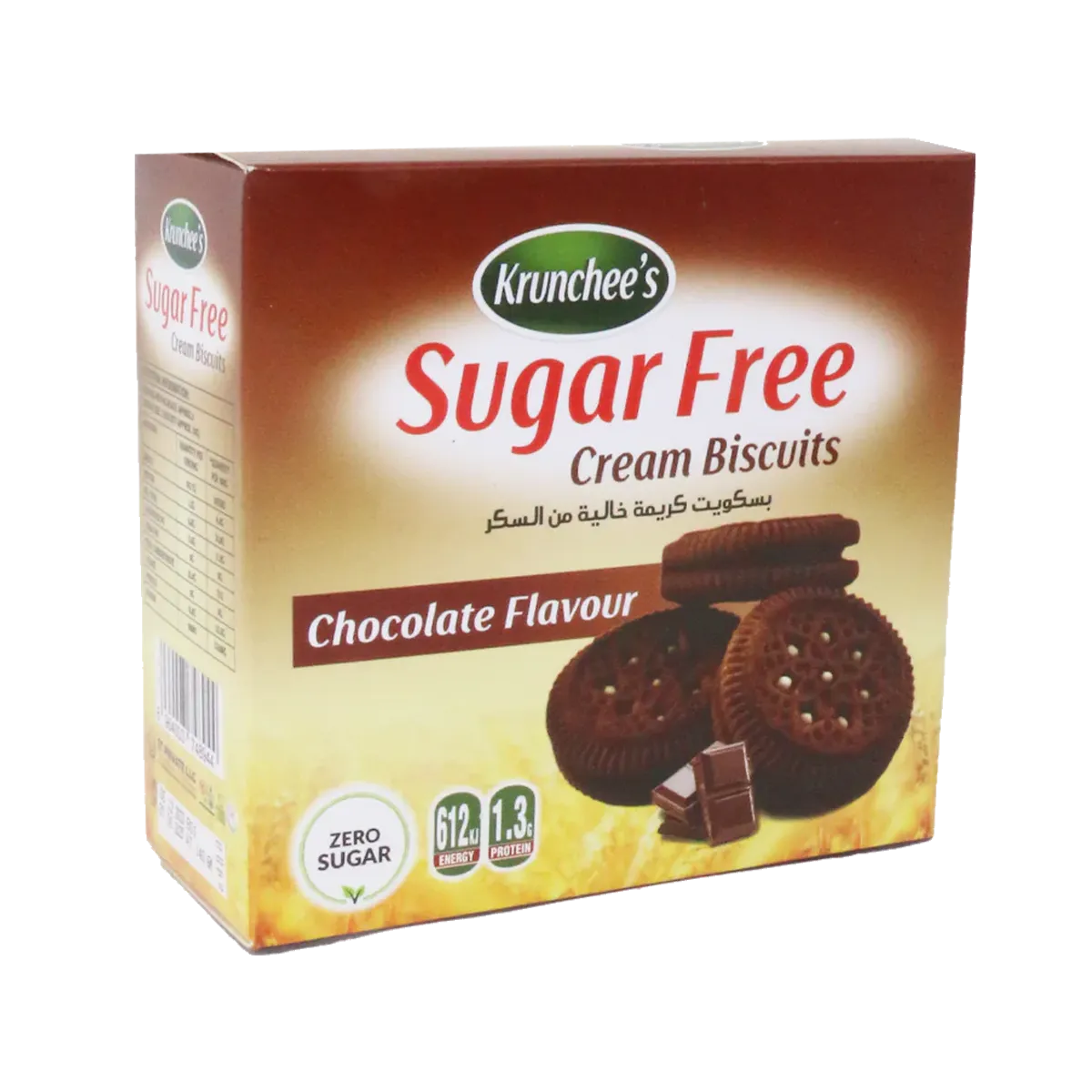 Krunchees Sugar Free Cream Biscuits Chocolate Flavour Zero Suger 140G