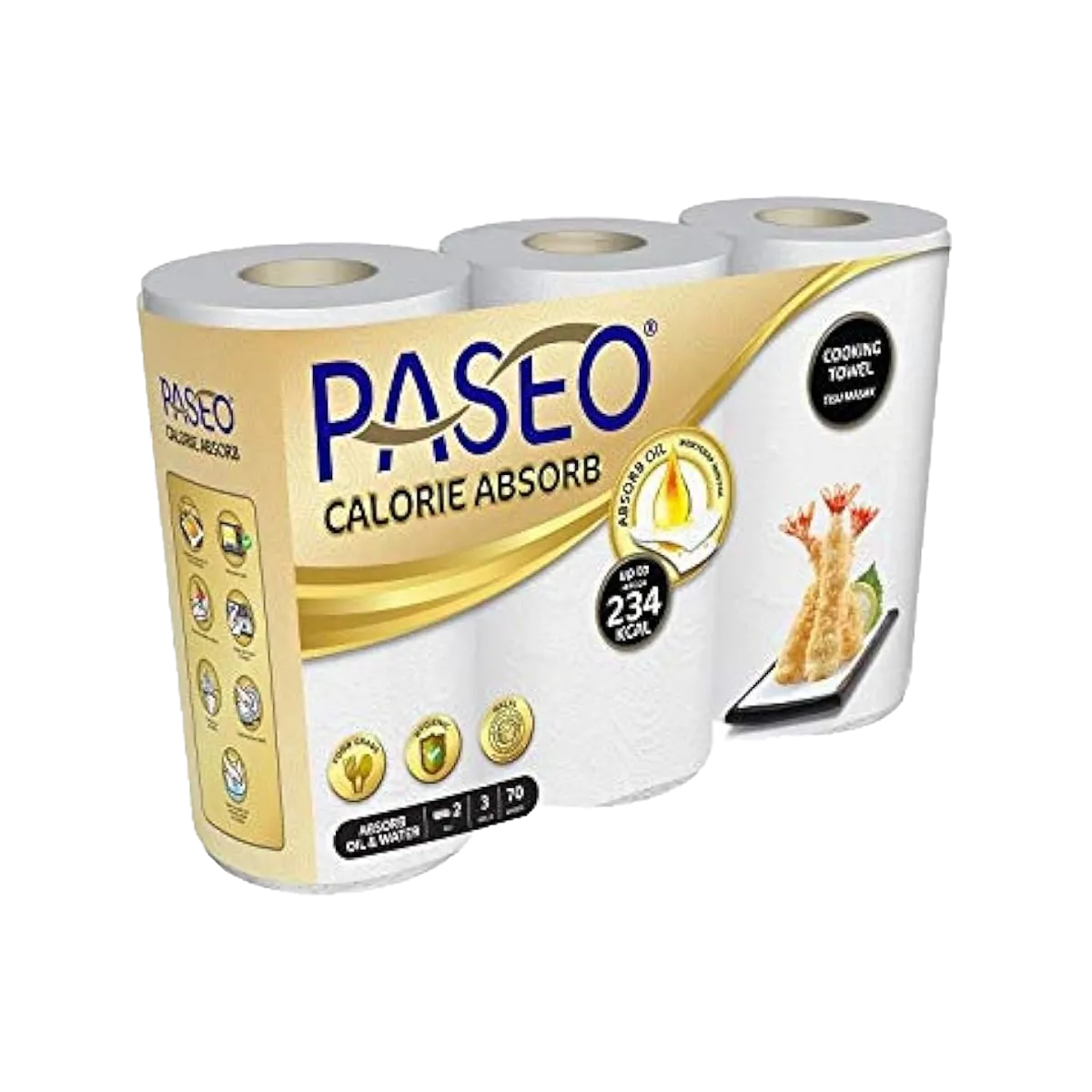 Paseo Calorie Absorb Cooking Towel Tissue 3S
