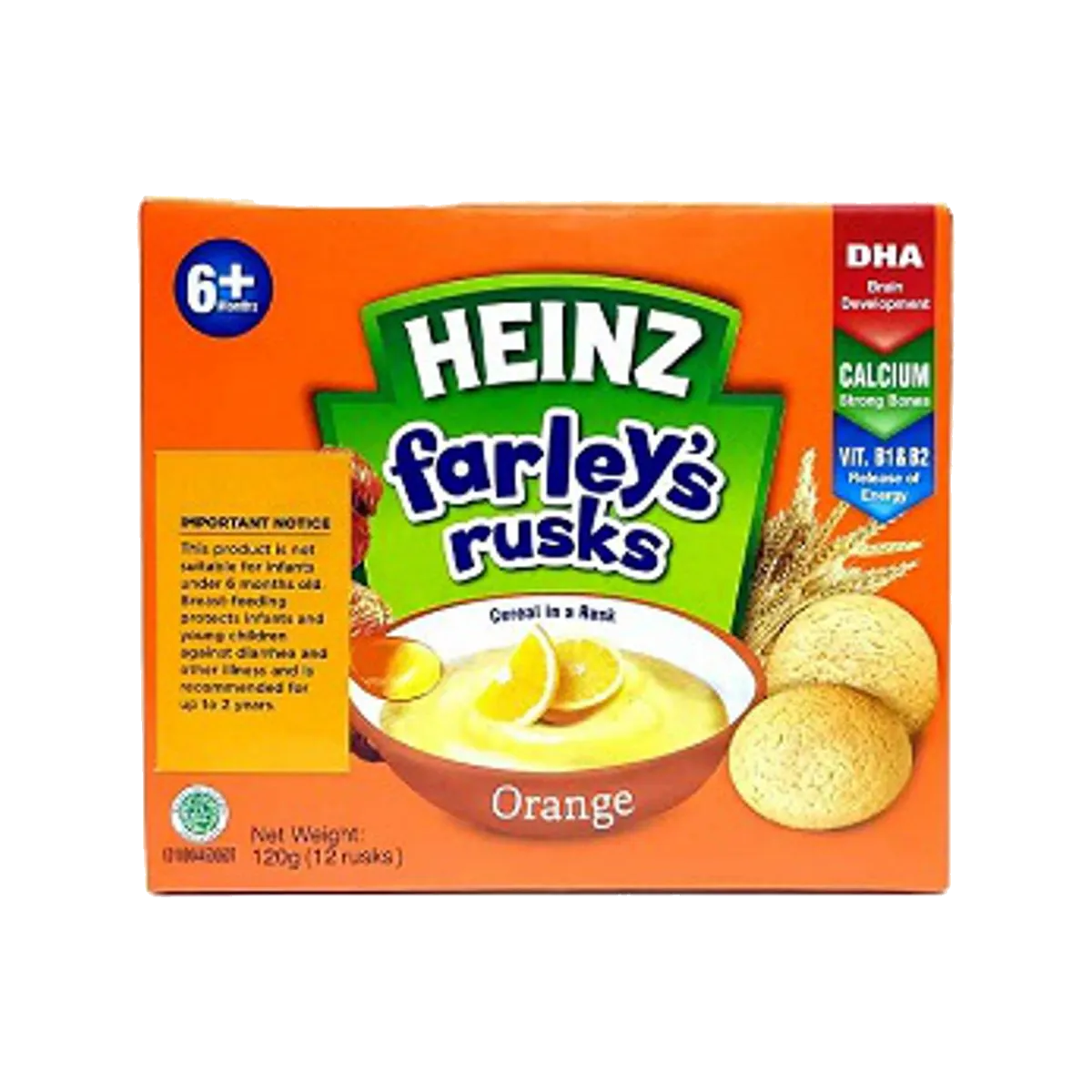 Heinz Farlay Rusk Orange 120G