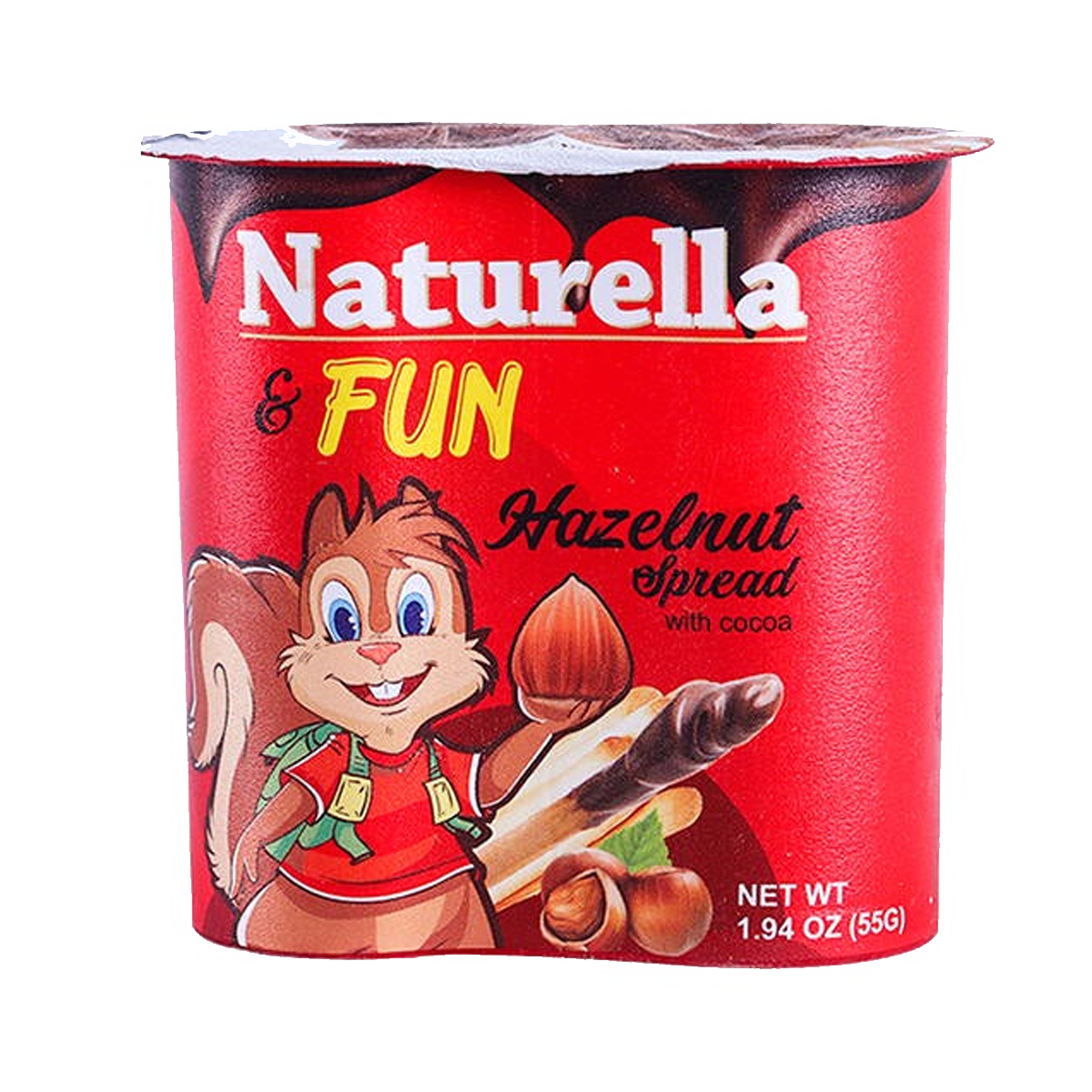 Nuturella & Fun Hazlenut With Cocoa Red 55g