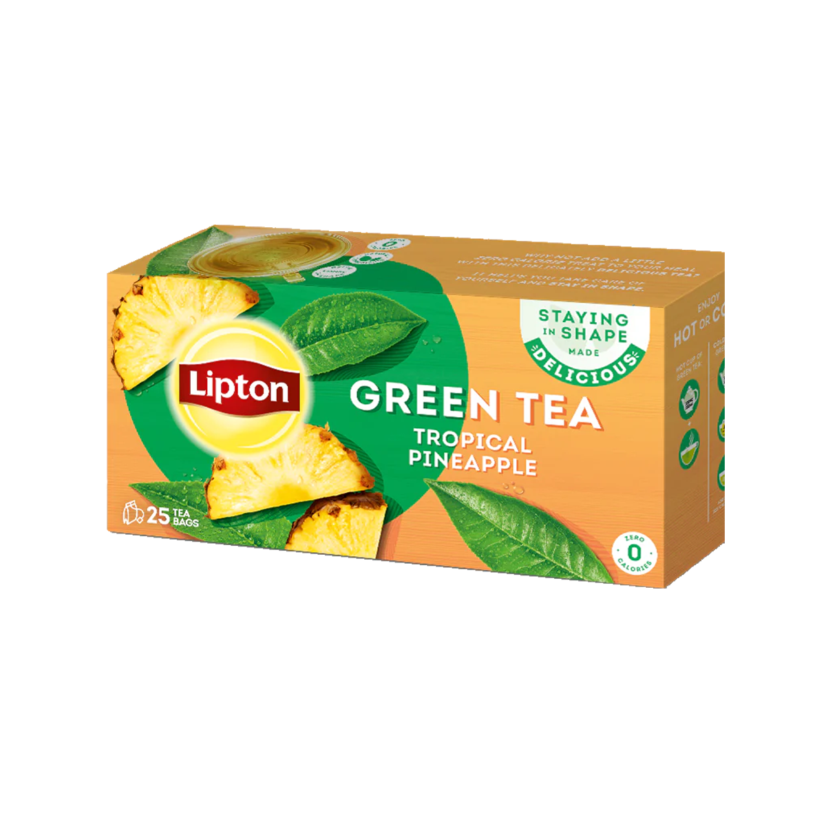 Lipton Green Tea Tropical Pineapple Tea Bags 25s