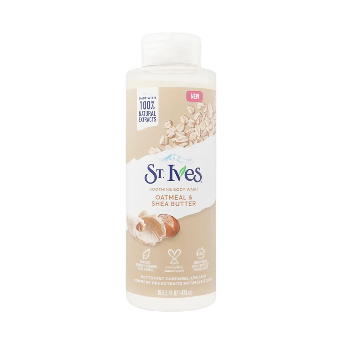 St. Ives Exfoliating Body Wash Oatmeal Shea Butter 473ml