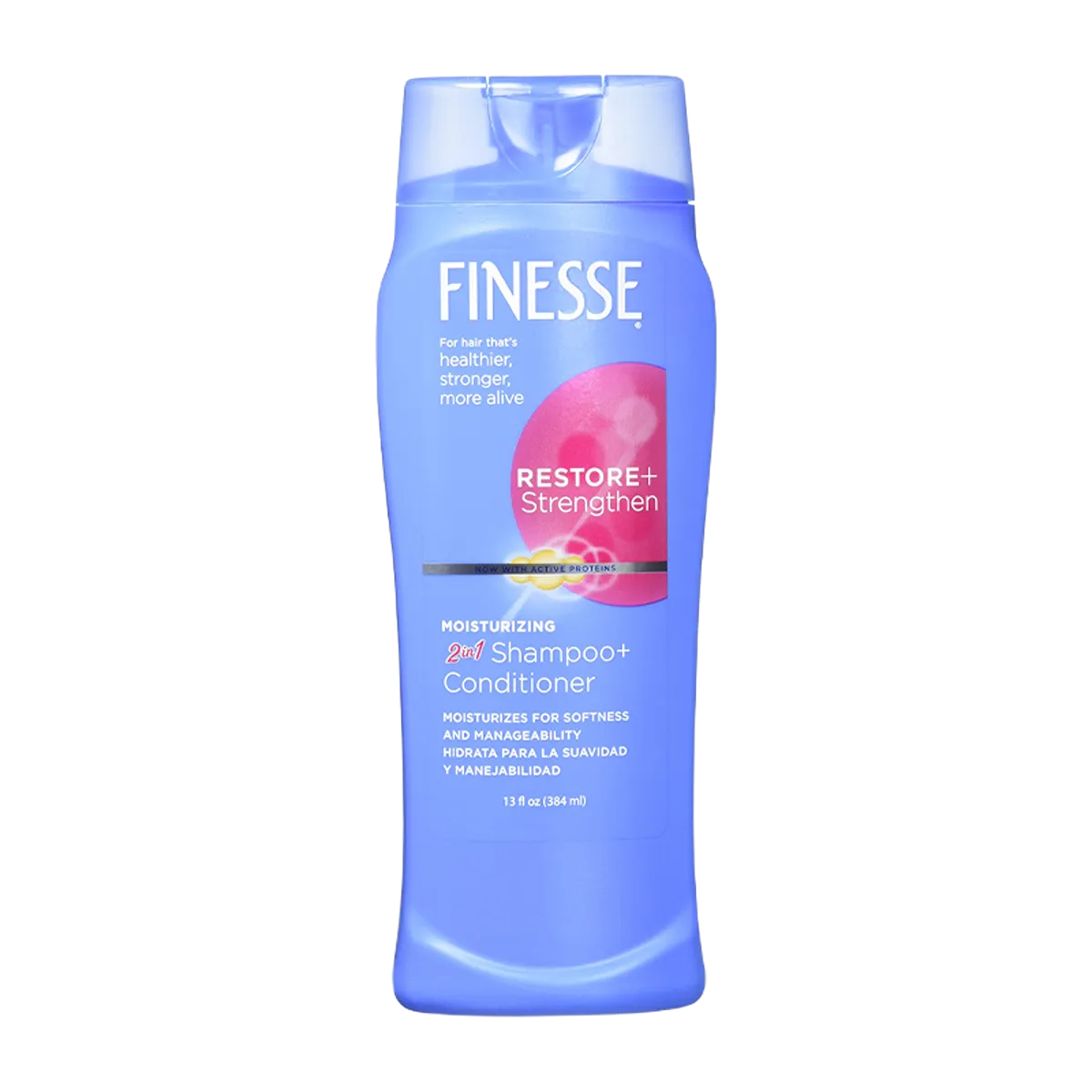 Finesse Shampoo & Cond (2in1,Moisturizing,384ml)