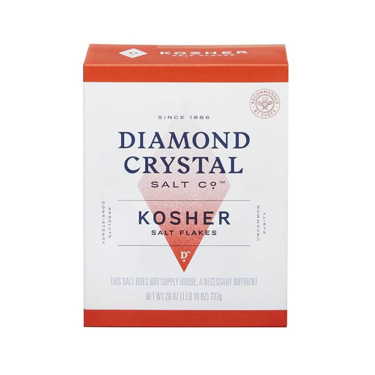 Diamond Crystal, Kosher Salt Flakes, Case Of 9, 3 lb
