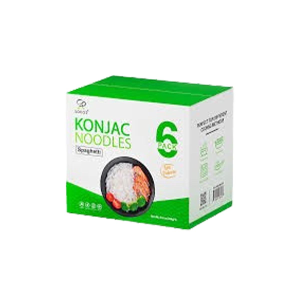 Soeos Konjac Noodles - Spaghetti Pasta - Pack of 6 - Case of 8 - 8.8 oz