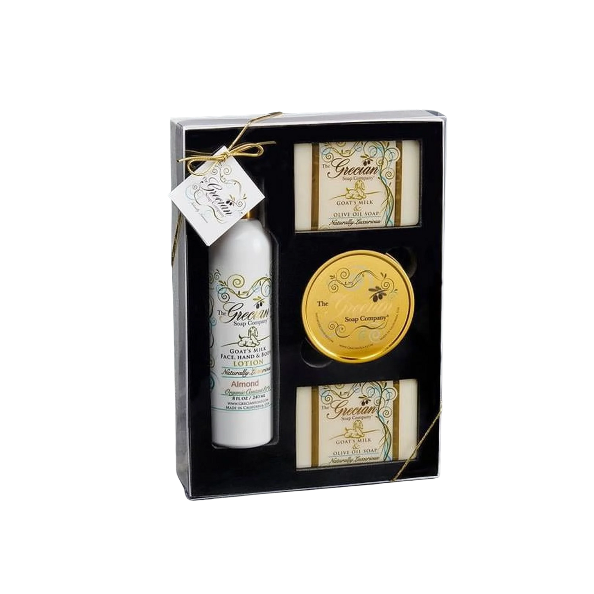 The Grecian Soap Company - Holiday Lotion and Blooms Gift Set (Cranberry Pomegranate) - Case of 2 - 2 lbs
