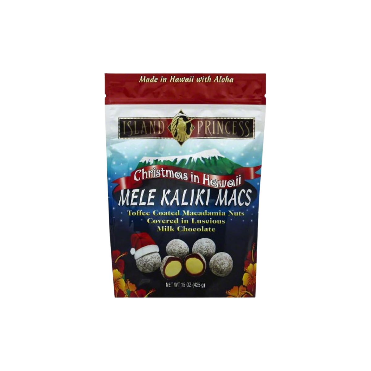 Island Princess Mele Kaliki Macs (Seasonal Item Holidays) STAND-UP POUCH- Case of 12 - 15oz