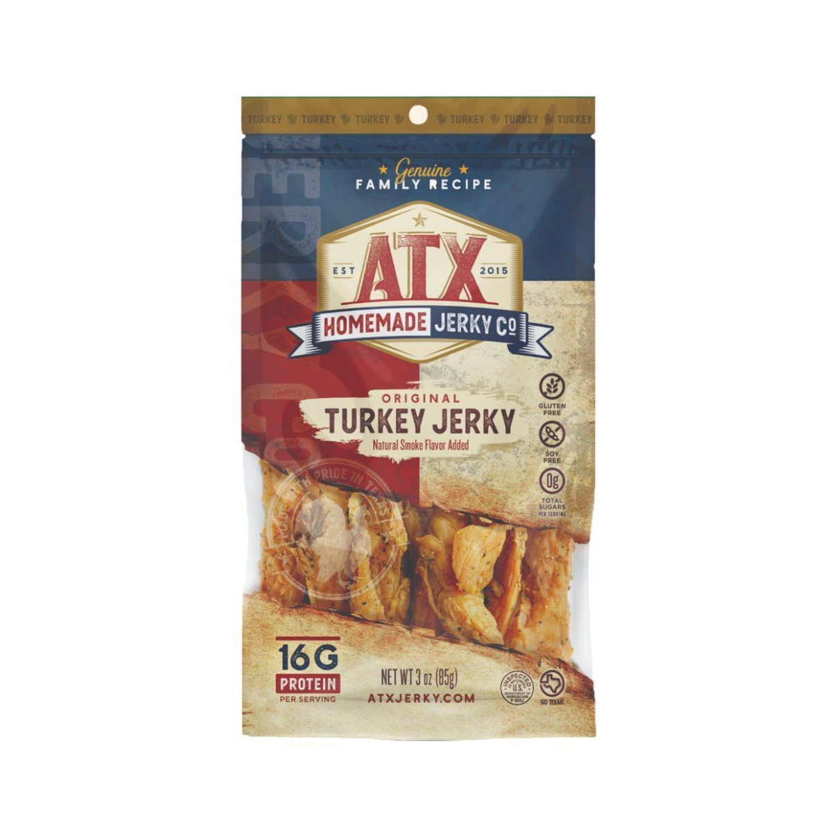 ATX Jerky - ATX Homemade Jerky and Artisan Market- Original Turkey - 3oz