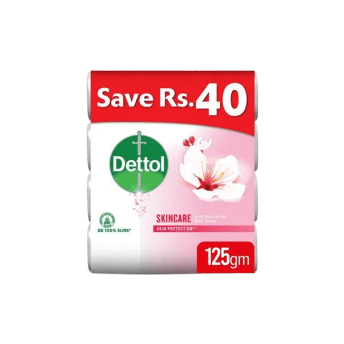 Dettol Skincare Antibacterial 4 Bar Soap