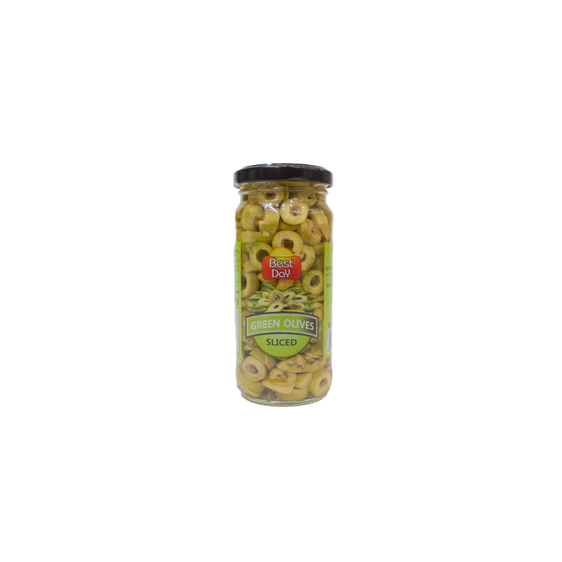 Best Day Slice Green Olives 345g