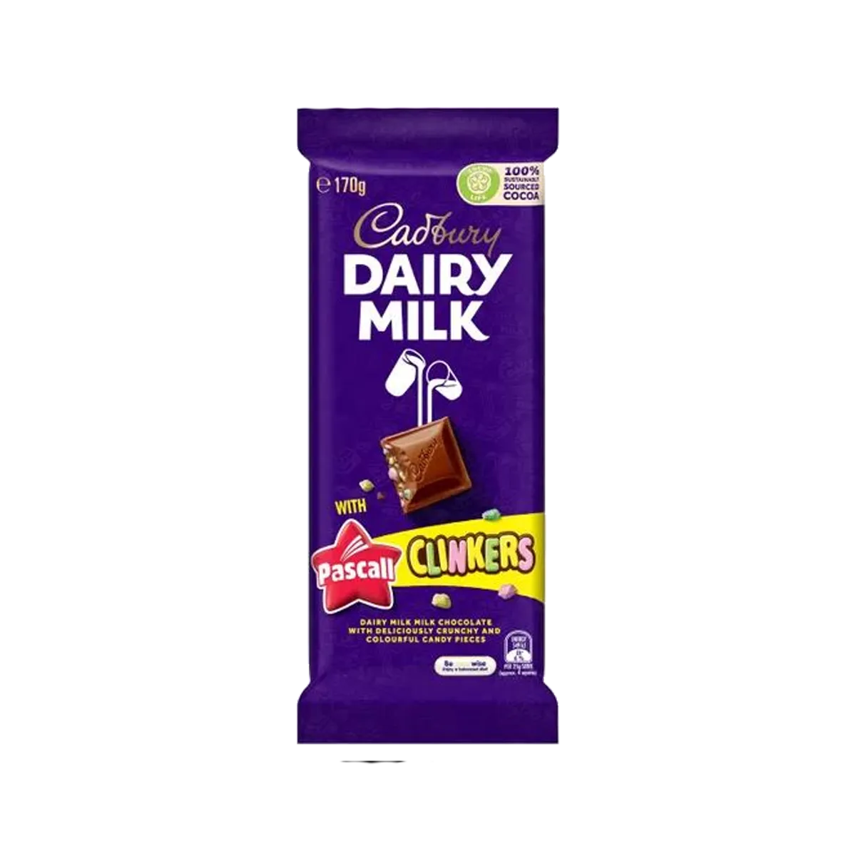 Cadbury Pascall Clinkers Block 170G