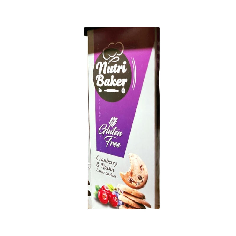 Nutri baker Gluten free cookies cranberry& raisin