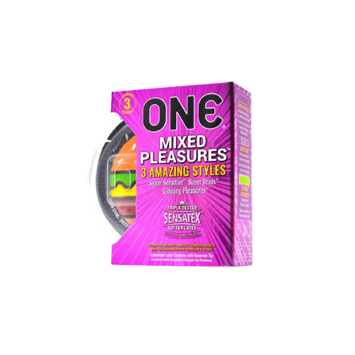One Mixed Pleasures 3 Amazing Styles Condoms