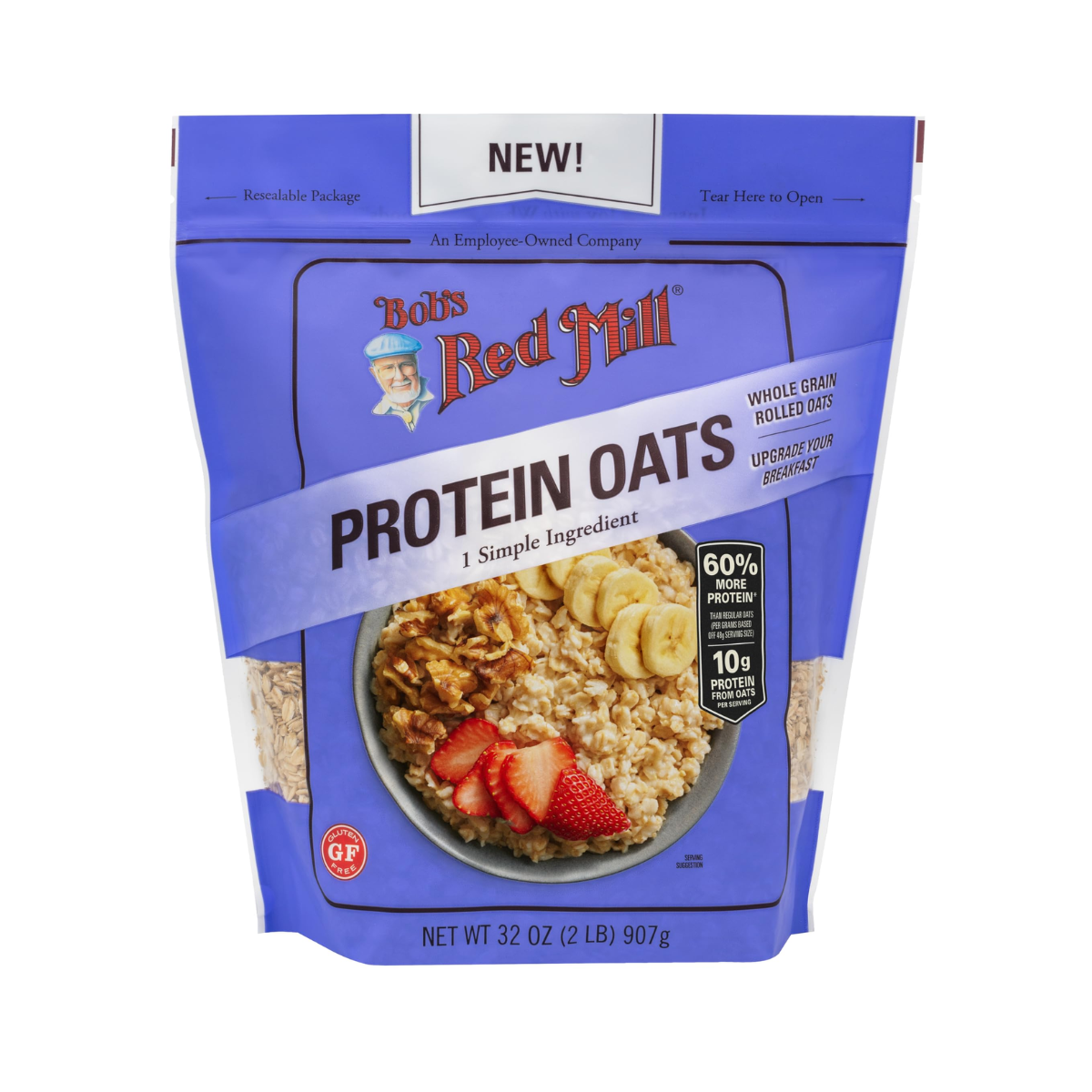 Bob's Red Mill, Protein Oats Gluten Free & Organic, Case Of 4, 32 oz