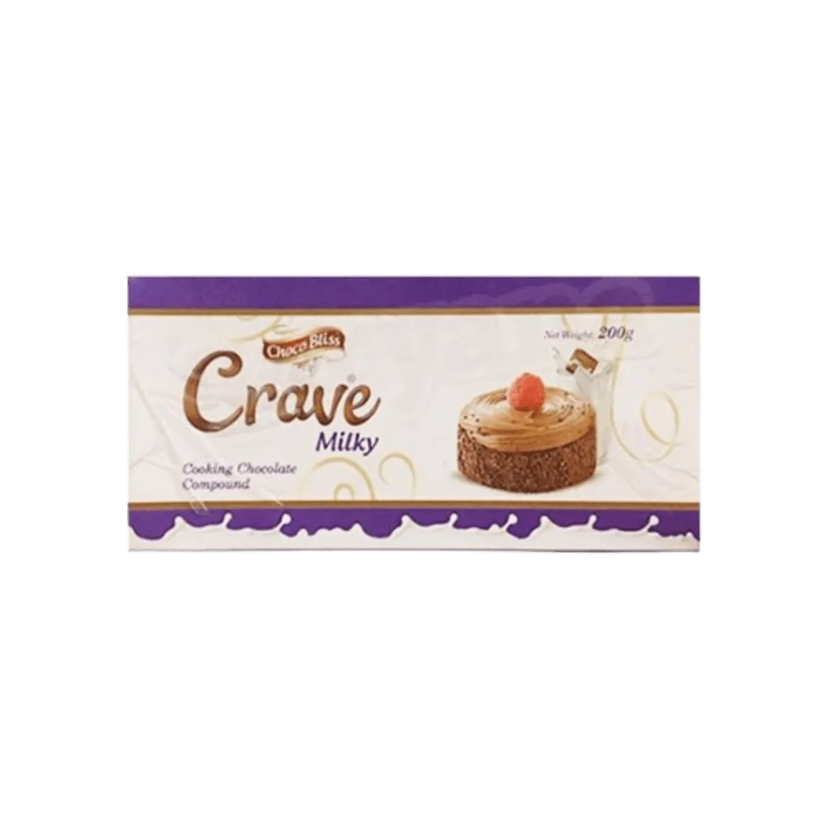 Choco Bliss Crave Milky Cooking Chocolate 200g