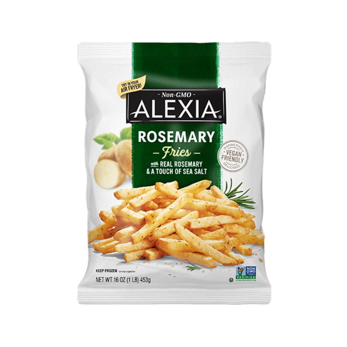 Alexia, Crispy Rosemary Fries With Sea Salt, Case Of 12, 16 oz