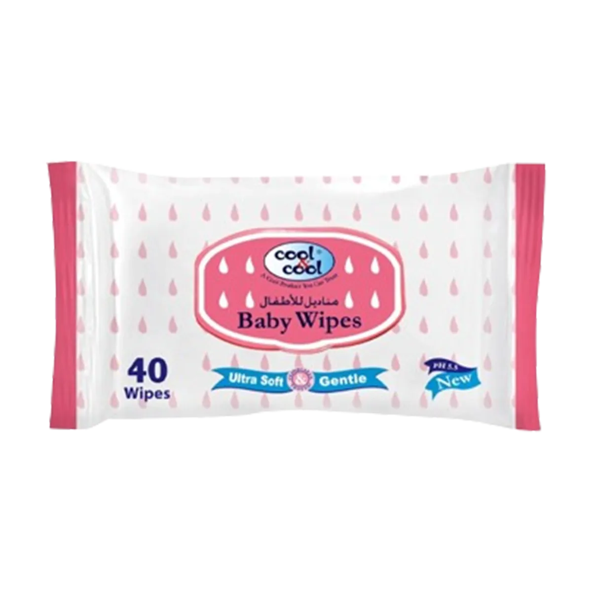Cool & Cool Baby Wipes 40p