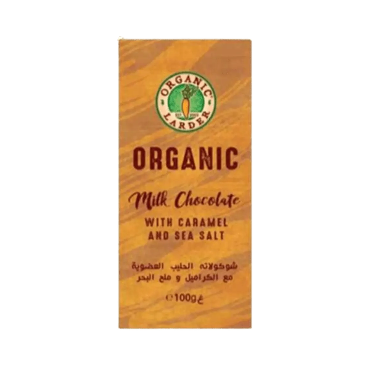 Organic Larder Chocolate Milk Caramel Sea Salt 100g