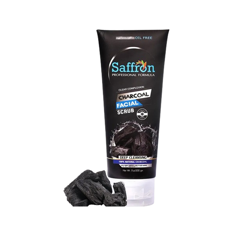 Saffron Charcoal Facial Scrub 200gm