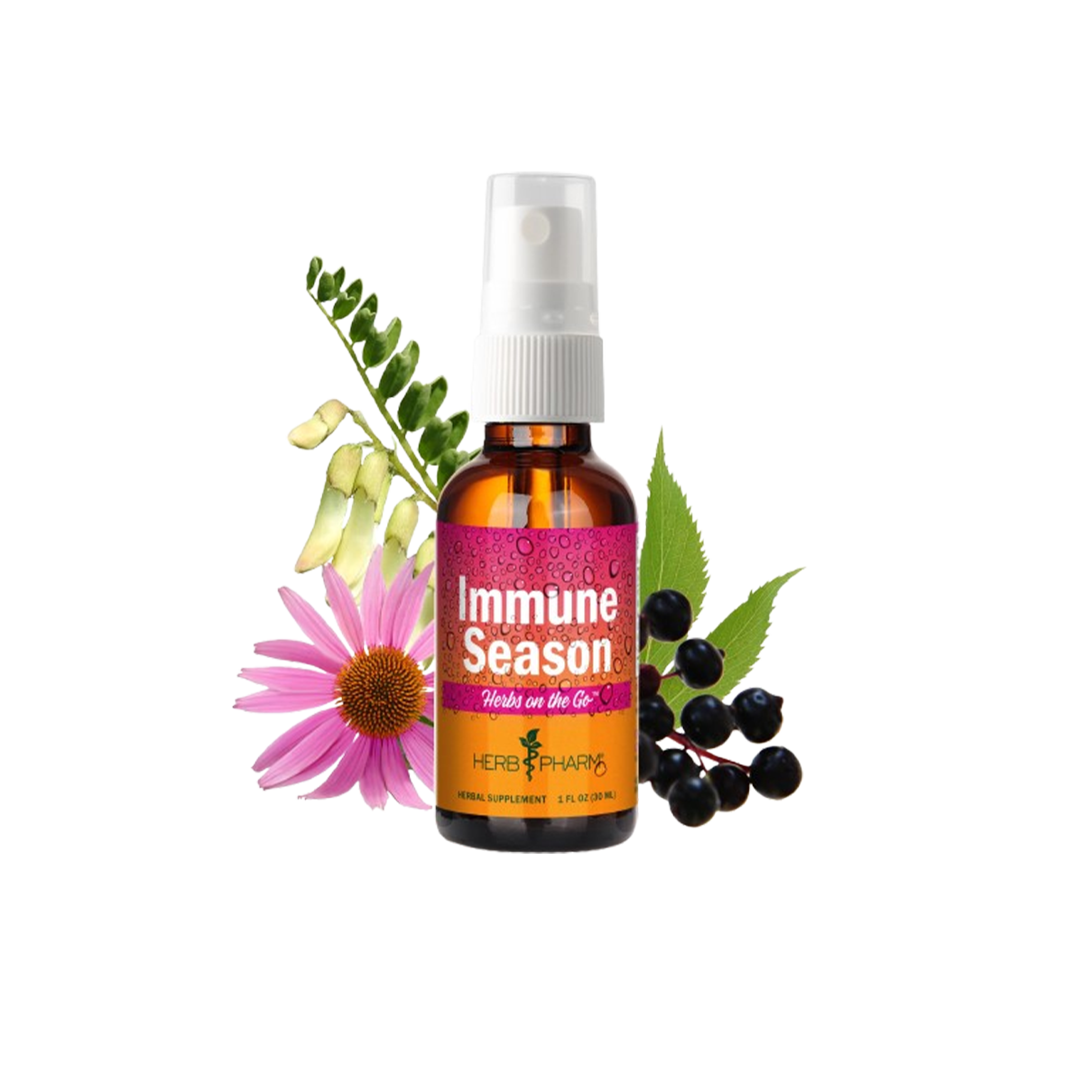 Herb Pharm, Immune Season Herbs On The Go Herbal Supplement, 1 Each, 1 oz