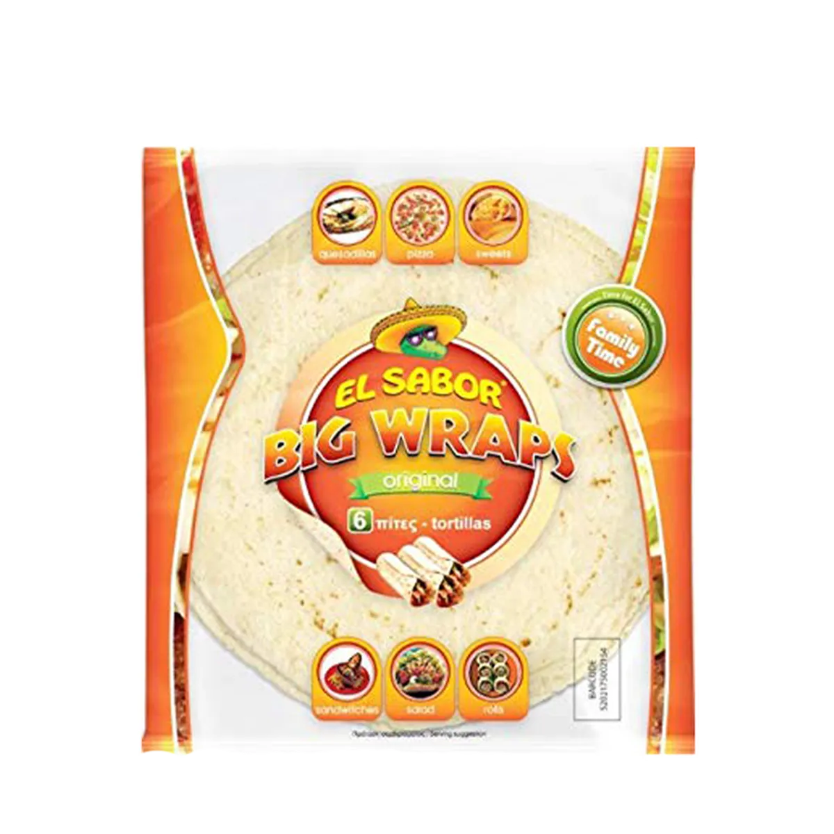 El Sabor Tortilla Wraps Original 18s 504g