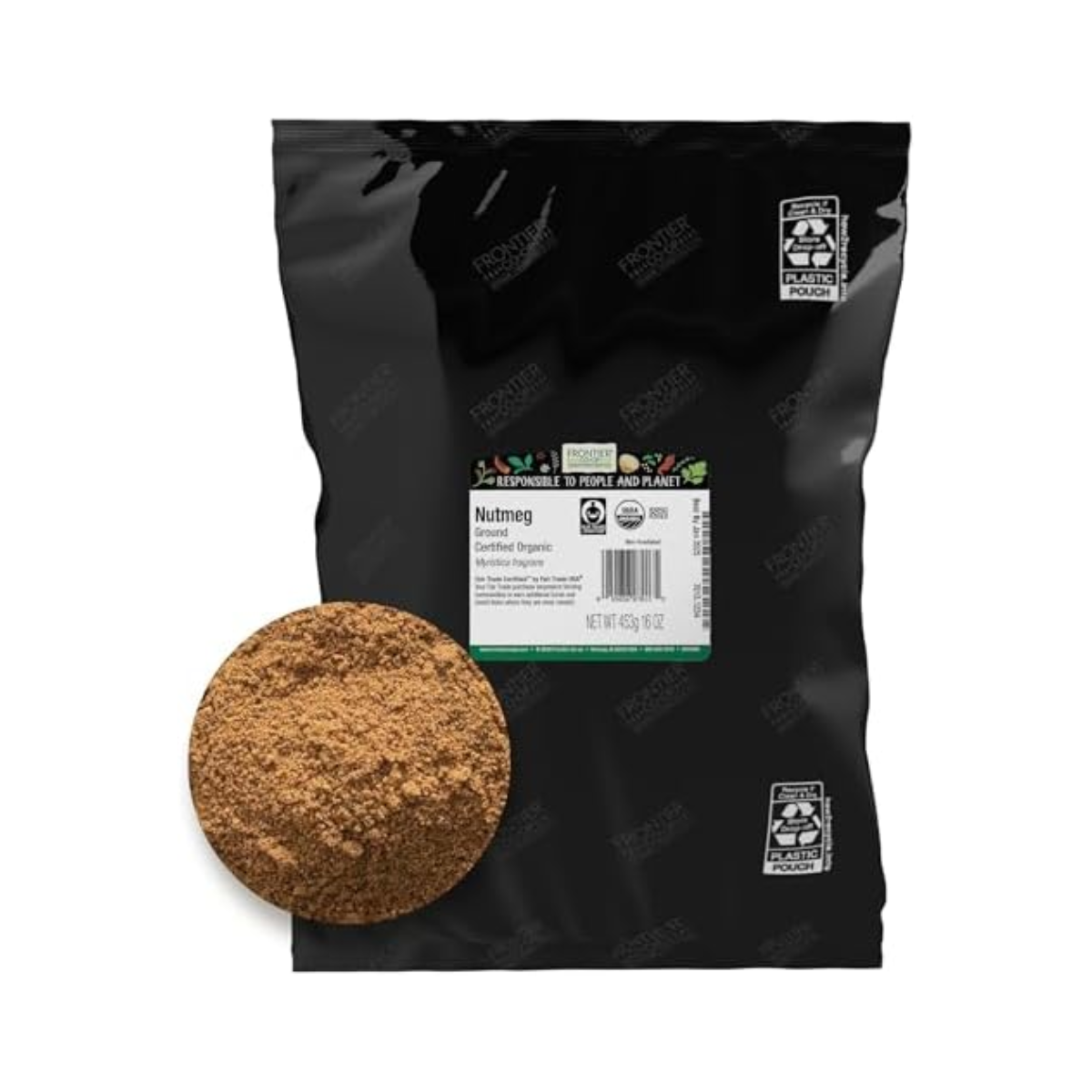 Frontier Nat Prod Co-op, Nutmeg Organic Ground Single Bulk Item, 1 Each, 1 lb