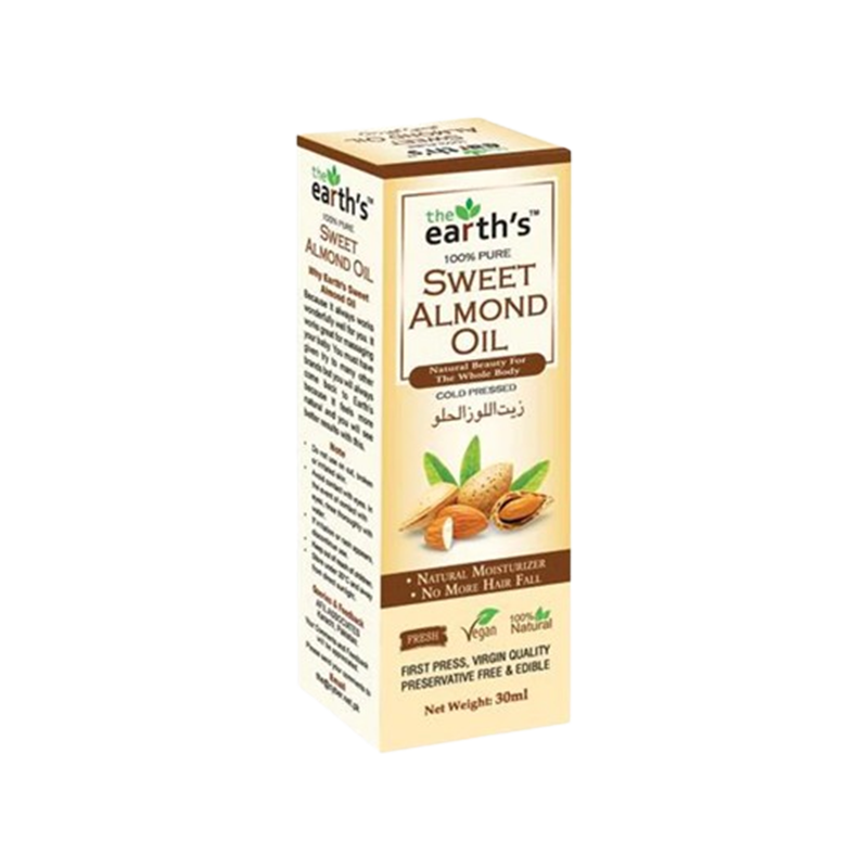 The Earths Sweet Almond Oil Bottle 30ml