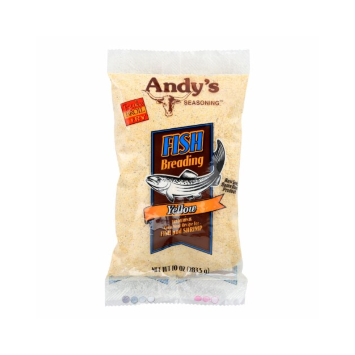 Andys, Yellow Fish Breading, Case Of 12, 10 oz